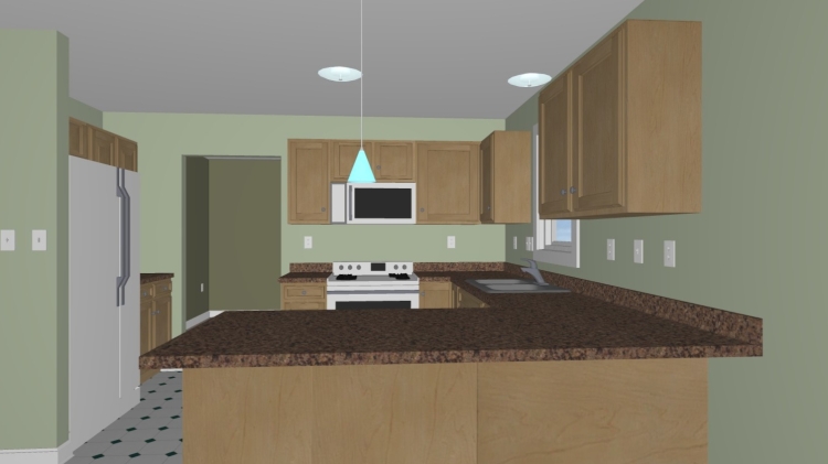 The Reynolds - Kitchen Rendering